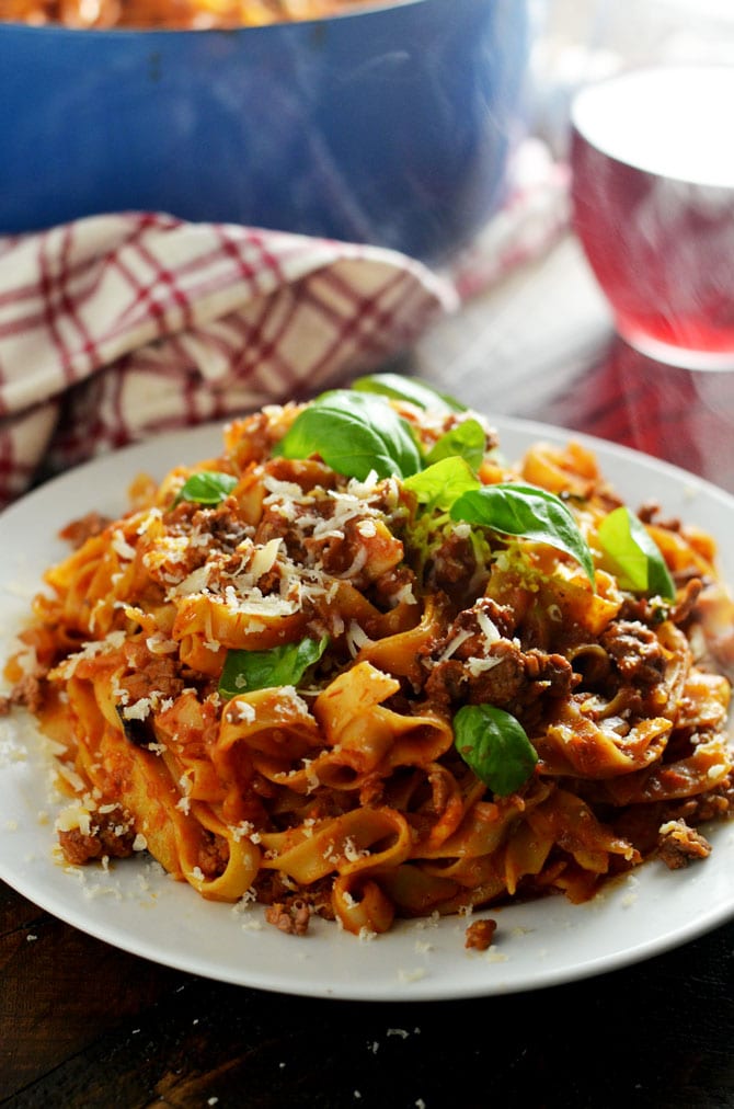 One Pot Pasta Bolognese - Host The Toast