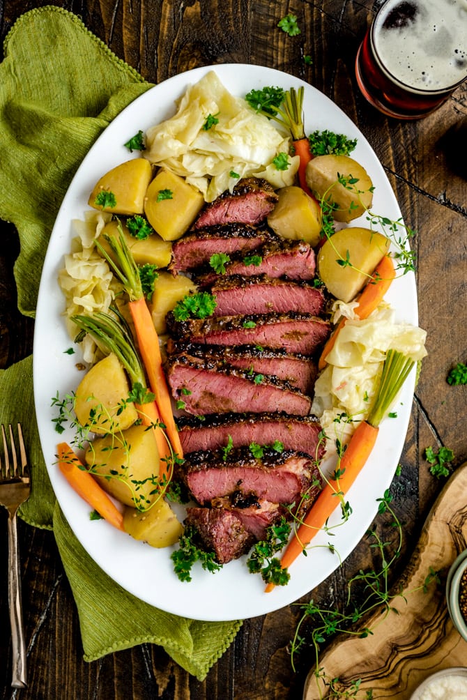 Slow Cooker Corned Beef With Sweet Mustard Glaze Host The Toast