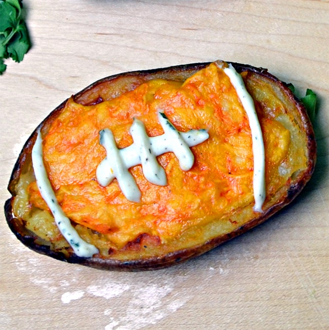 Buffalo Chicken Potato Skin