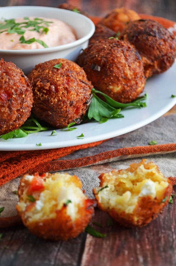 Cheesy Crab Poppers-- this tasty appetizer will have your guests begging for more!