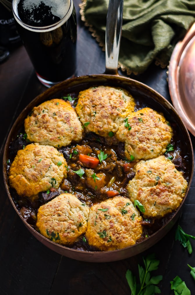 Guinness Beef Stew With Cheddar Herb Dumplings Host The Toast