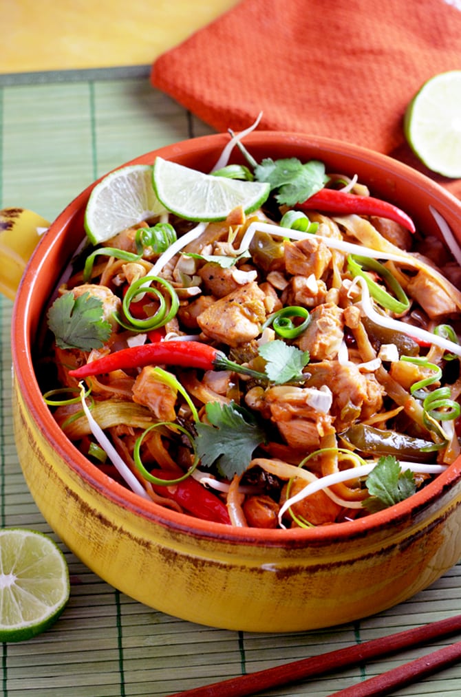 Slow Cooker Thai Chicken And Noodles Host The Toast