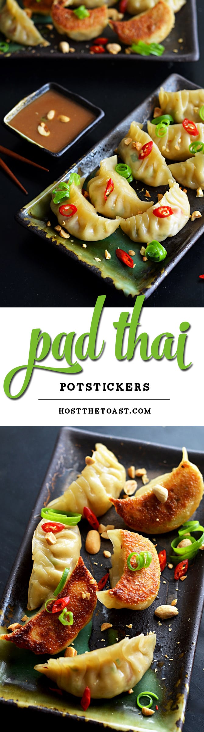 Pad Thai Potstickers. Turn the foreign food favorite into a delicious (and freezer-friendly) appetizer. | hostthetoast.com