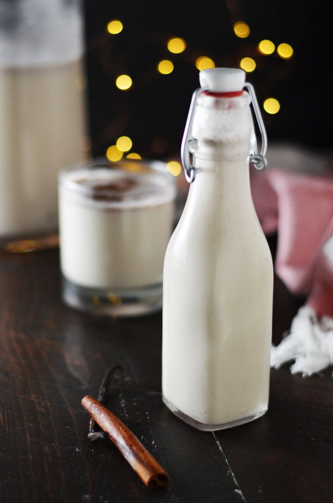 Coquito (Puerto Rican Eggnog). This Christmas cocktail is full of delicious coconut, cinnamon, vanilla, and rum. Make it for parties or bottle it as holiday gifts! | hostthetoast.com