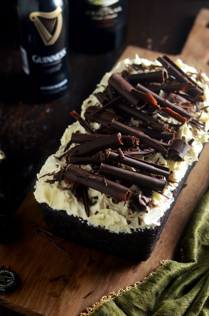 Malted Guinness Chocolate Cake With Baileys Frosting This Rich Dense Malted Chocolate Cake 