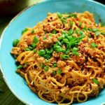 Spicy Sesame-Chili Noodles with Chicken - Host The Toast