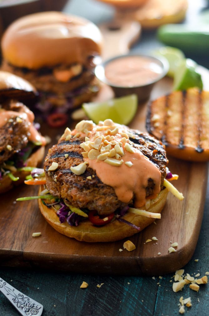 th Spicy Mayo and Coconut-Lime Slaw. Give up bland turkey burgers forever-- a little Thai curry paste makes all the difference in these flavor-packed patties. | hostthetoast.com
