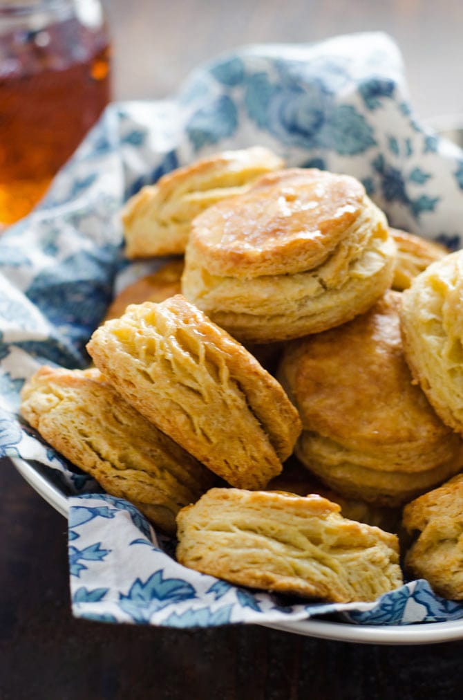 Ultra Flaky Buttermilk Biscuits. These golden, flaky, layer-packed biscuits are a must for breakfast, lunch, and dinner. Plus you can make them ahead and freeze before baking so you can have beautiful biscuits any time you crave them. | hostthetoast.com