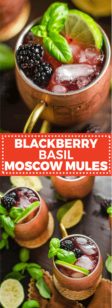 Blackberry-Basil-Moscow-Mule-Pinterest - Host The Toast