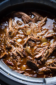 Slow Cooker Ancho Coffee Shredded Beef - Host The Toast