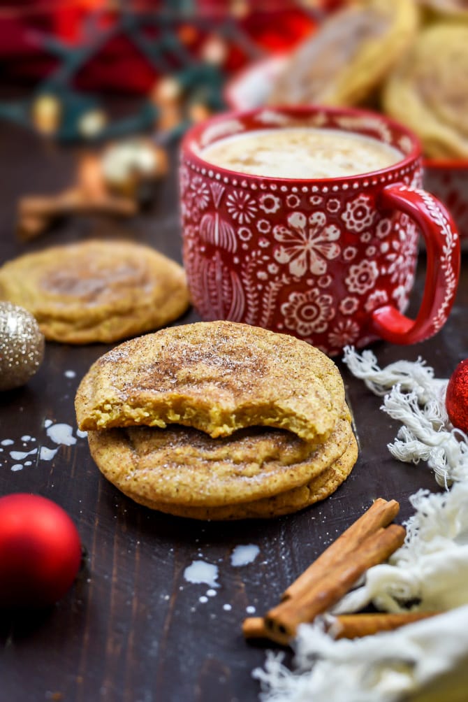 Chewy Chai Snickerdoodles. These tender, chewy cookies are rolled in sugar, cinnamon, cardamom, cloves, ginger, and allspice to taste like your favorite tea! | hostthetoast.com