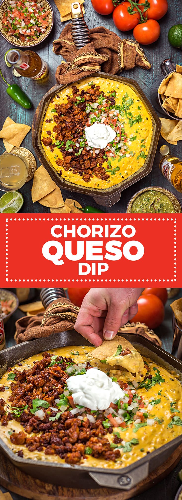 Chorizo Queso Dip. This is the ultimate, no fake cheese, no fuss cheese dip. | hostthetoast.com