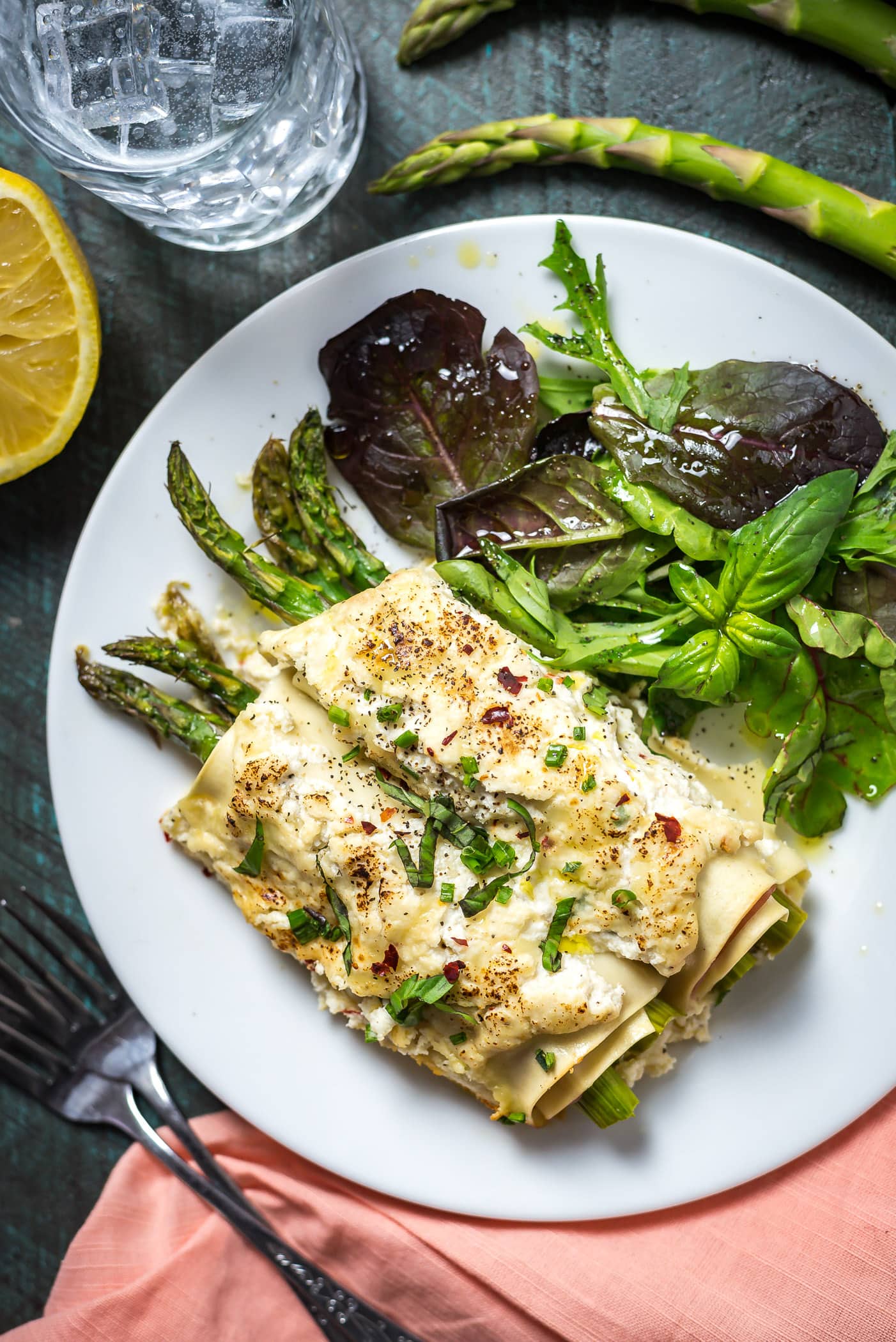 Cheesy Asparagus and Ham Cannelloni. An impressive dinner without a ton of effort. Lasagna sheets, deli-sliced ham, fresh asparagus, and a simple 3-cheese sauce come together to make a truly special dish for the family. | hostthetoast.com