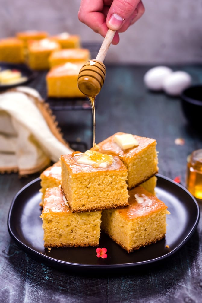 Honey Butter Cornbread with Jiffy Mix(Quick and Simple)