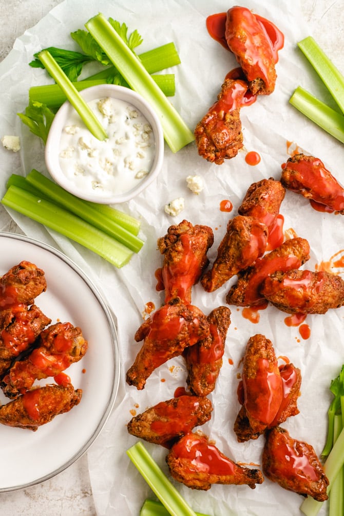 Air Fryer Chicken Wings - Love Bakes Good Cakes