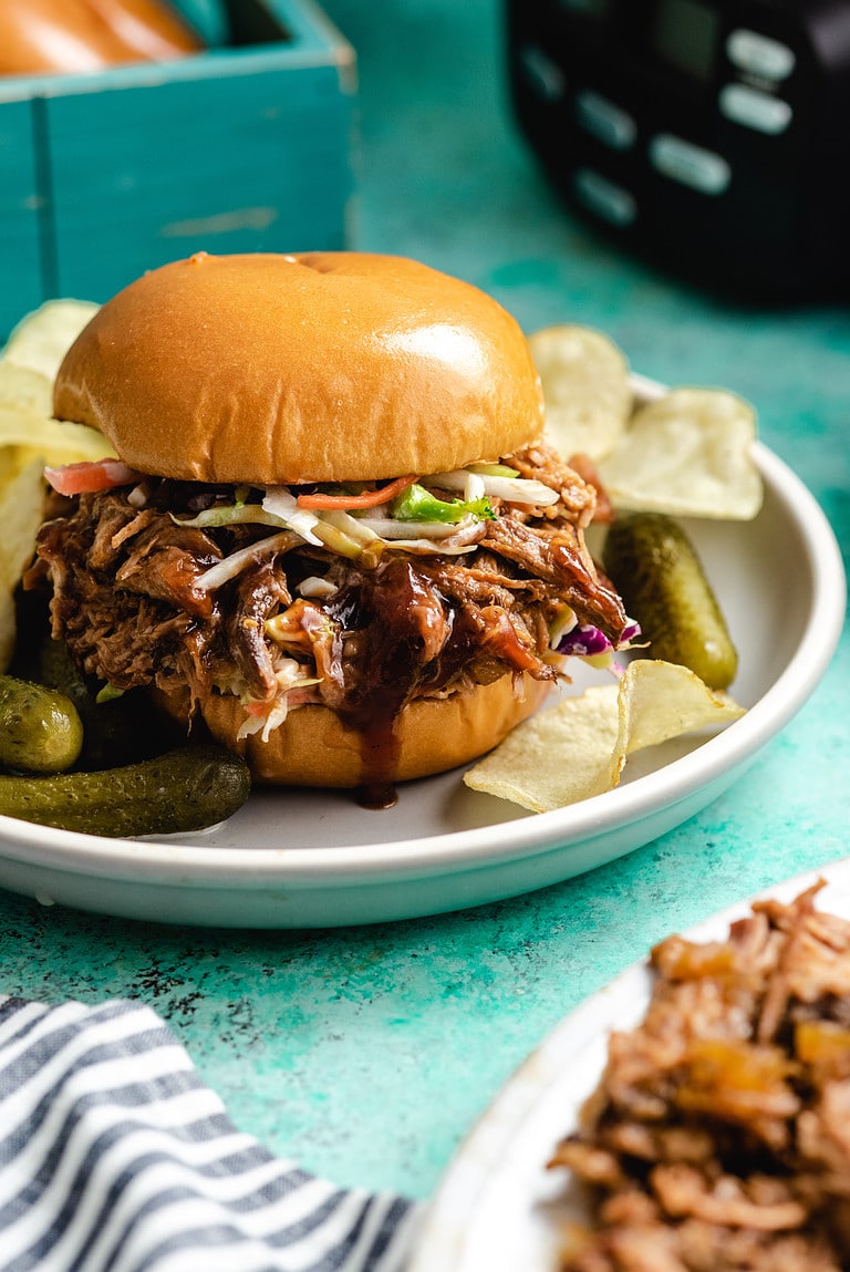 Slow Cooker BBQ Pulled Pork - Host The Toast