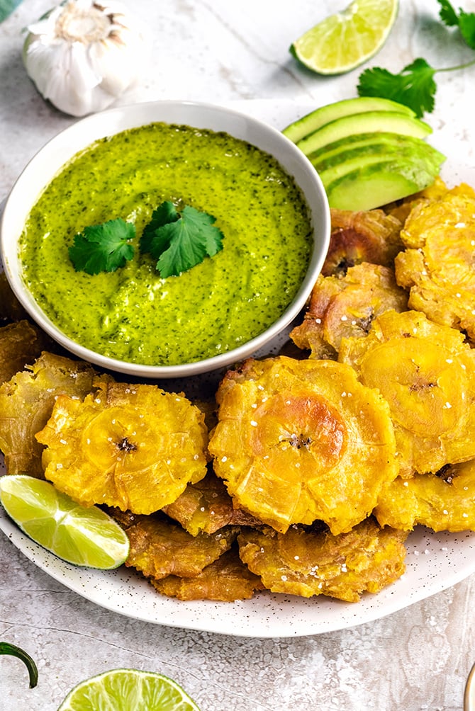 Tostones (Fried Green Plantains) - Host The Toast