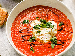 Roasted Tomato Soup with Fresh Tomatoes – A Simple Palate