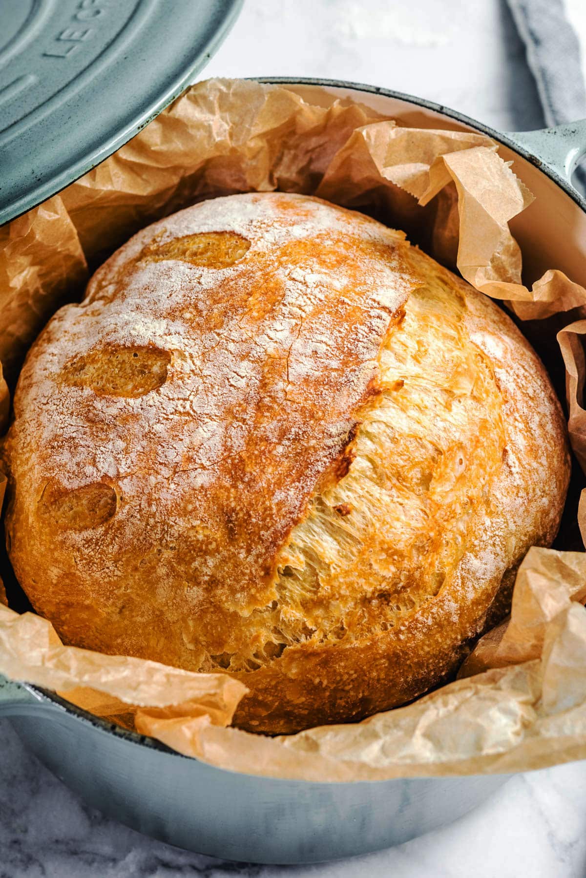 Small No Knead Bread (Easy Dutch Oven Recipe)